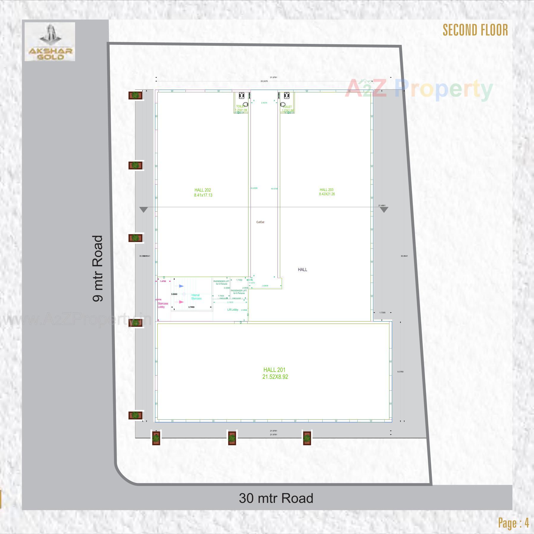 Layout of real estate project Akshar Gold located at Dabhoi, Vadodara, Gujarat