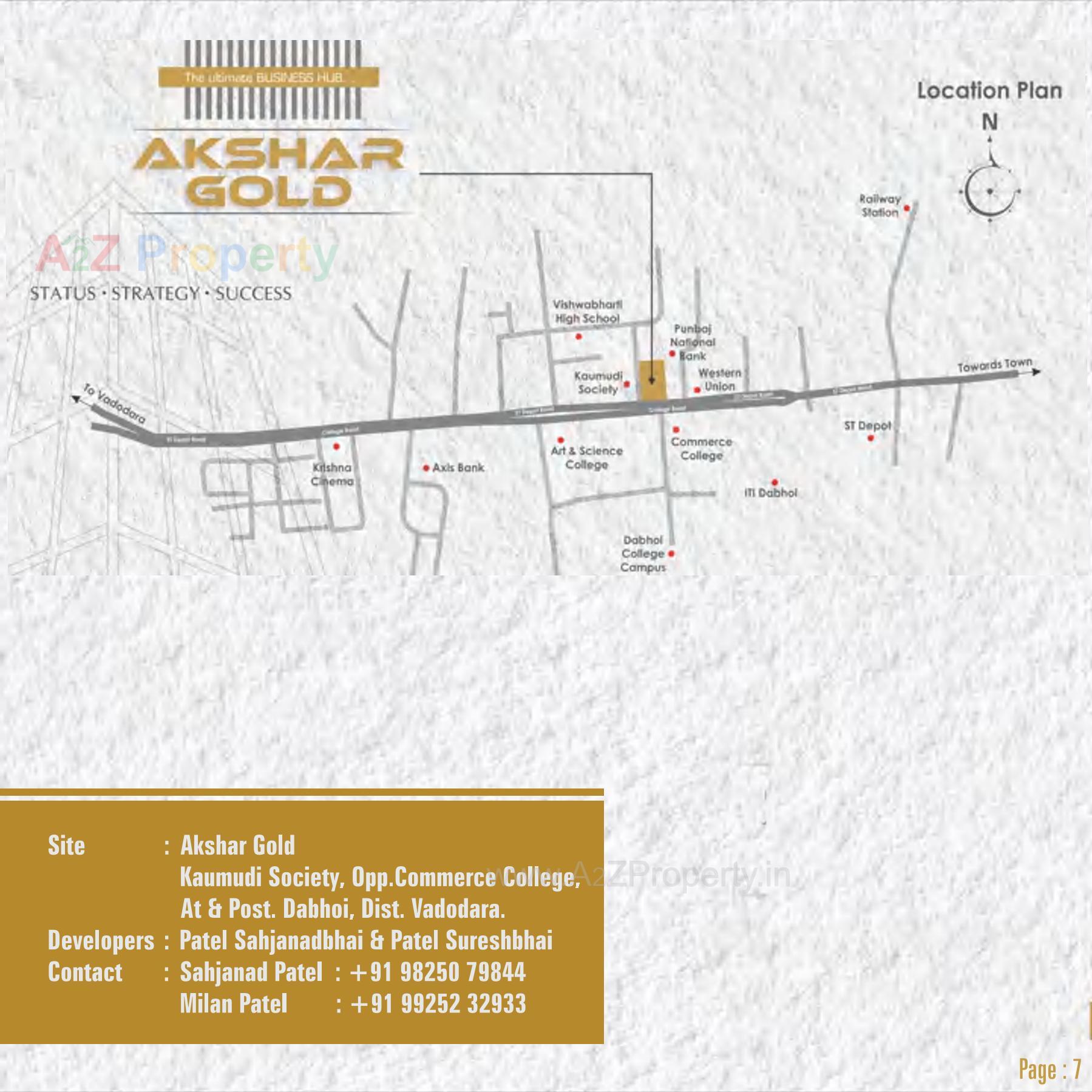  of real estate project Akshar Gold located at Dabhoi, Vadodara, Gujarat