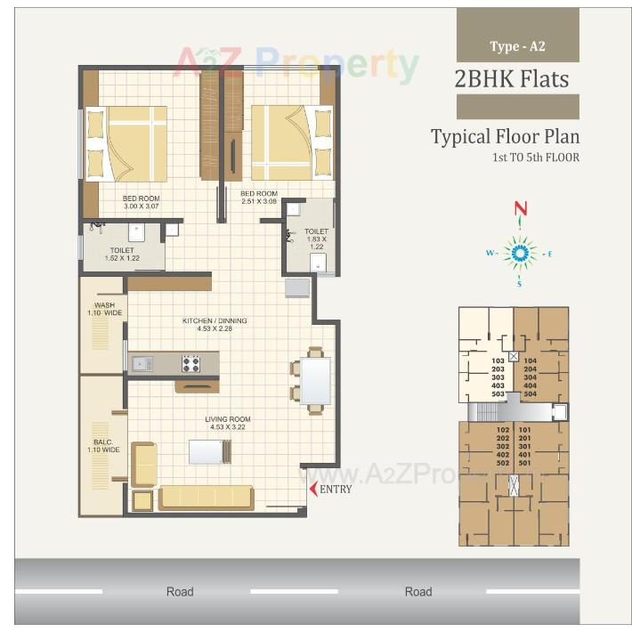 Akshar Green 2 BHK Flats, 3 BHK Flats at Vadodara, Vadodara