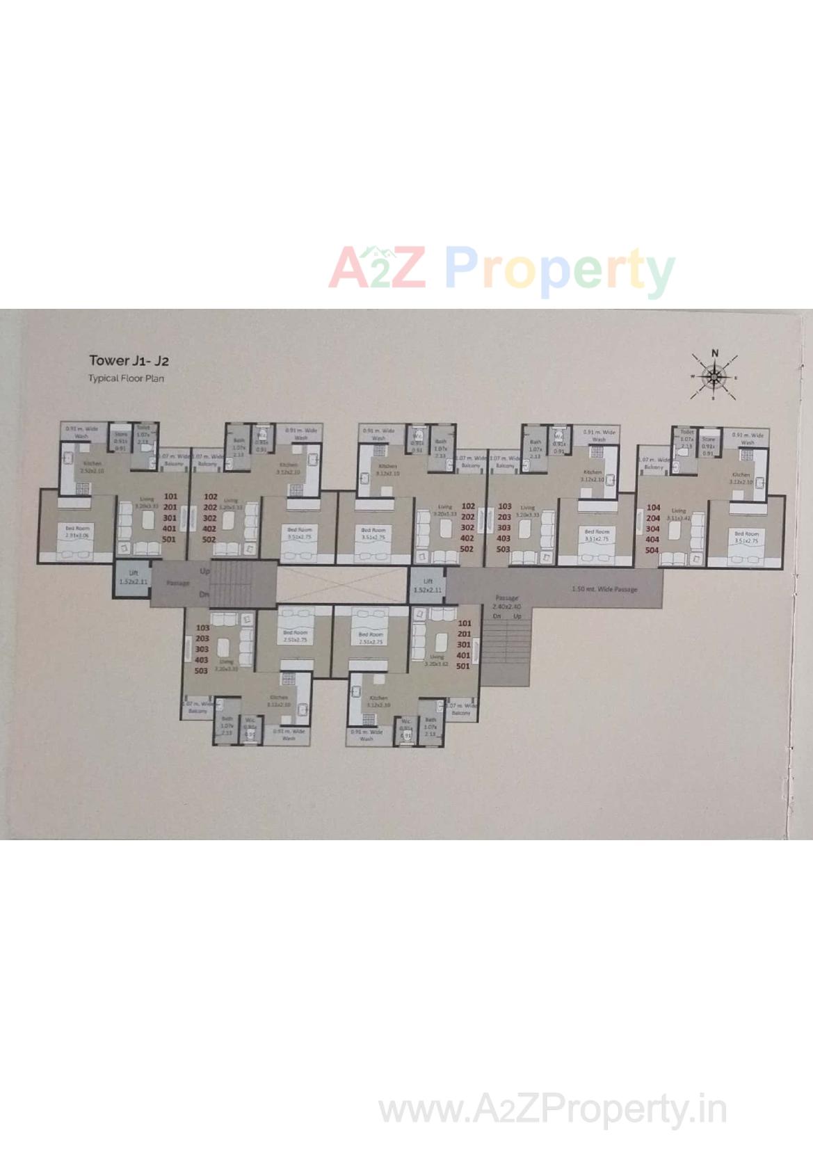 Layout of real estate project Akshar Heights Ii located at Padra, Vadodara, Gujarat