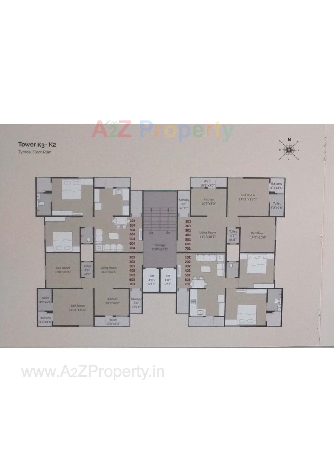Layout of real estate project Akshar Heights Ii located at Padra, Vadodara, Gujarat