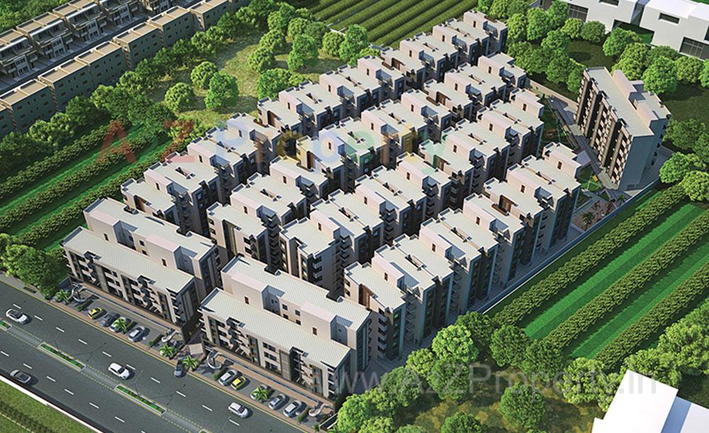 3D Elevation of real estate project Akshar Heights located at Padra, Vadodara, Gujarat