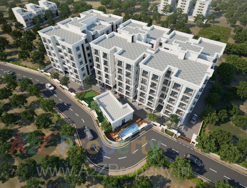 3D Elevation of real estate project Akshar Heritage located at Harni, Vadodara, Gujarat