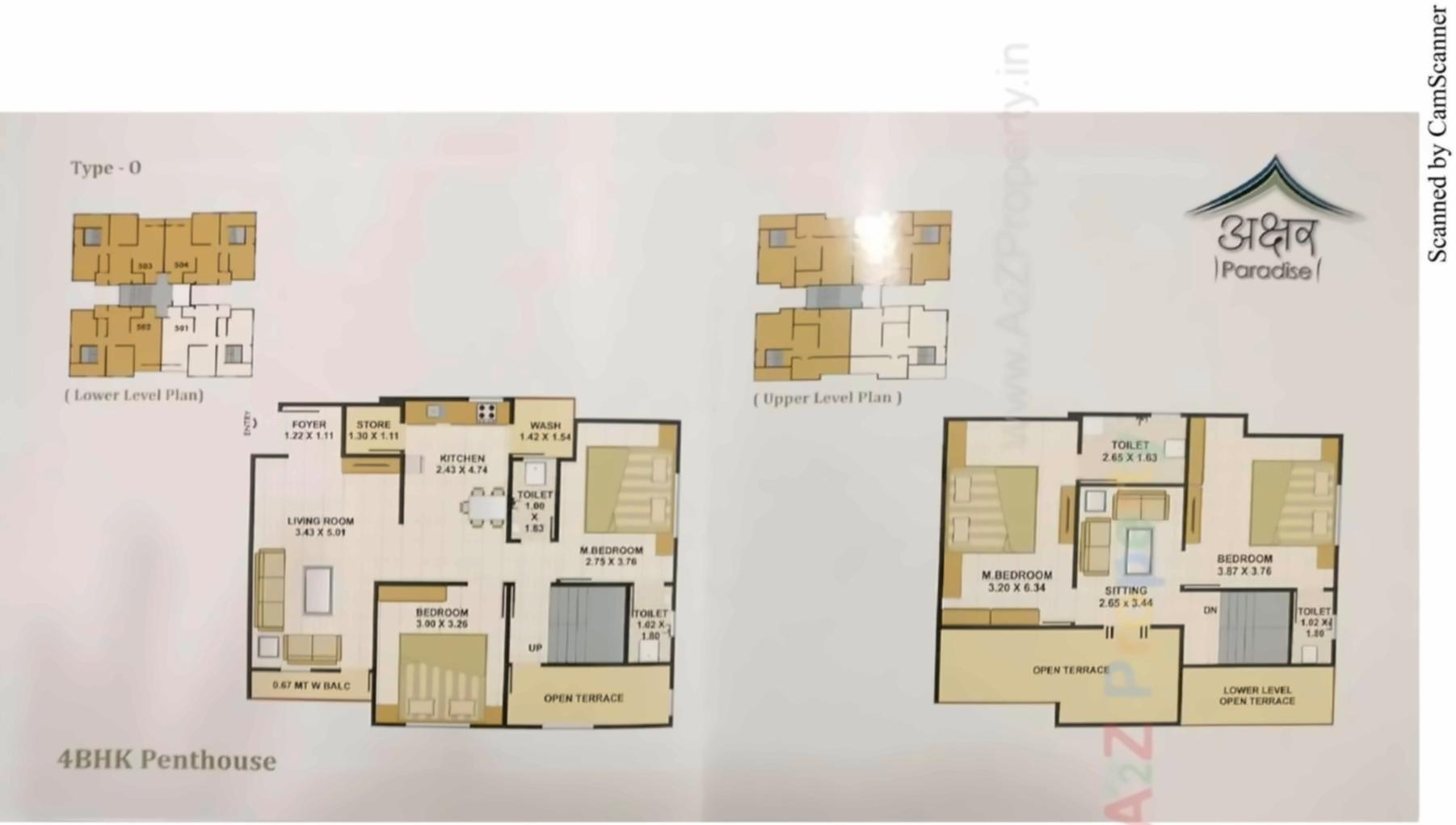 Layout of real estate project Akshar Paradise located at Kalali, Vadodara, Gujarat