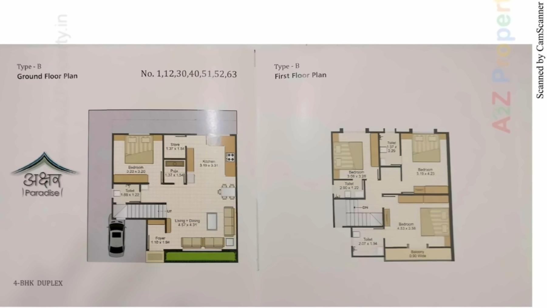 Layout of real estate project Akshar Paradise located at Kalali, Vadodara, Gujarat