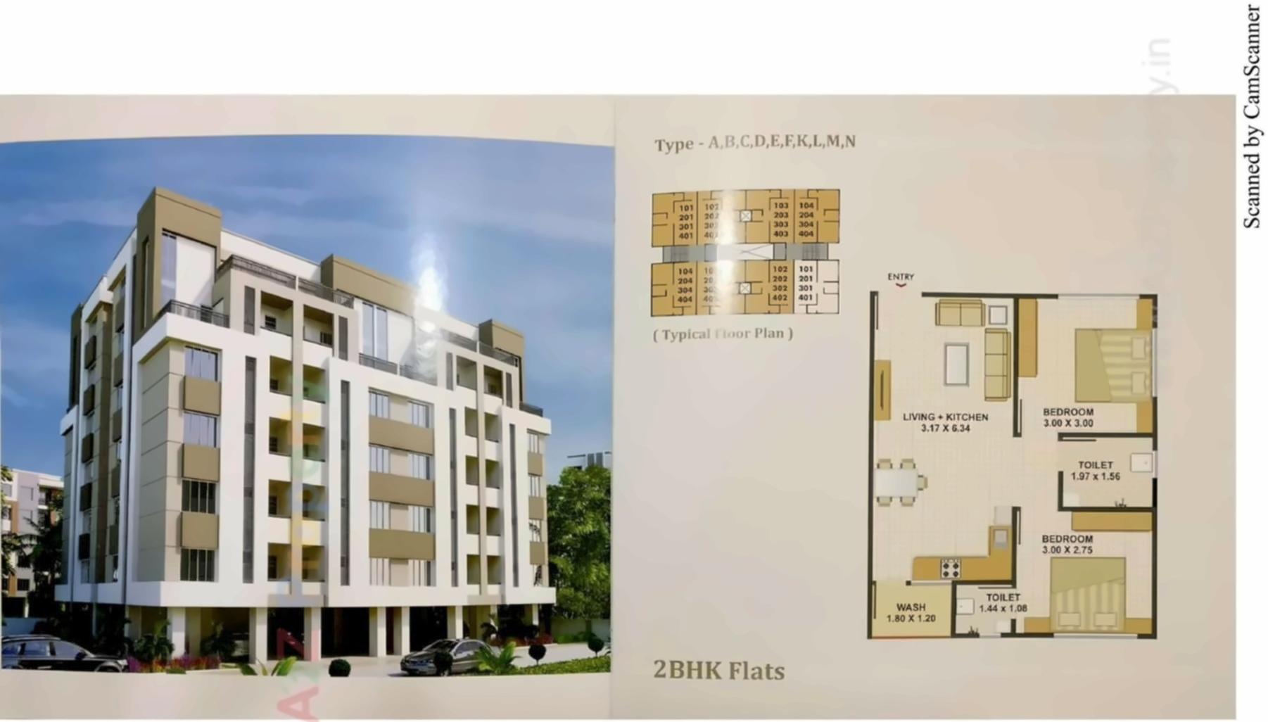 Layout of real estate project Akshar Paradise located at Kalali, Vadodara, Gujarat