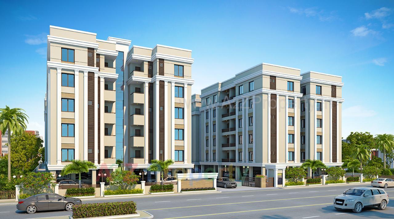 3D Elevation of real estate project Akshar Pride located at Kalali, Vadodara, Gujarat