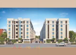 Elevation of real estate project Akshar Pride located at Kalali, Vadodara, Gujarat