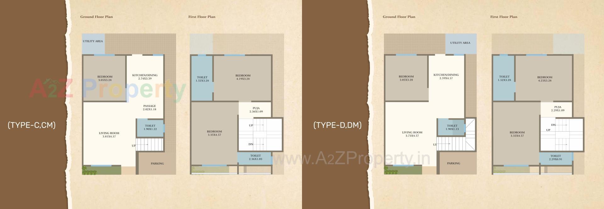 Layout of real estate project Akshar Prime located at Kelanpur, Vadodara, Gujarat