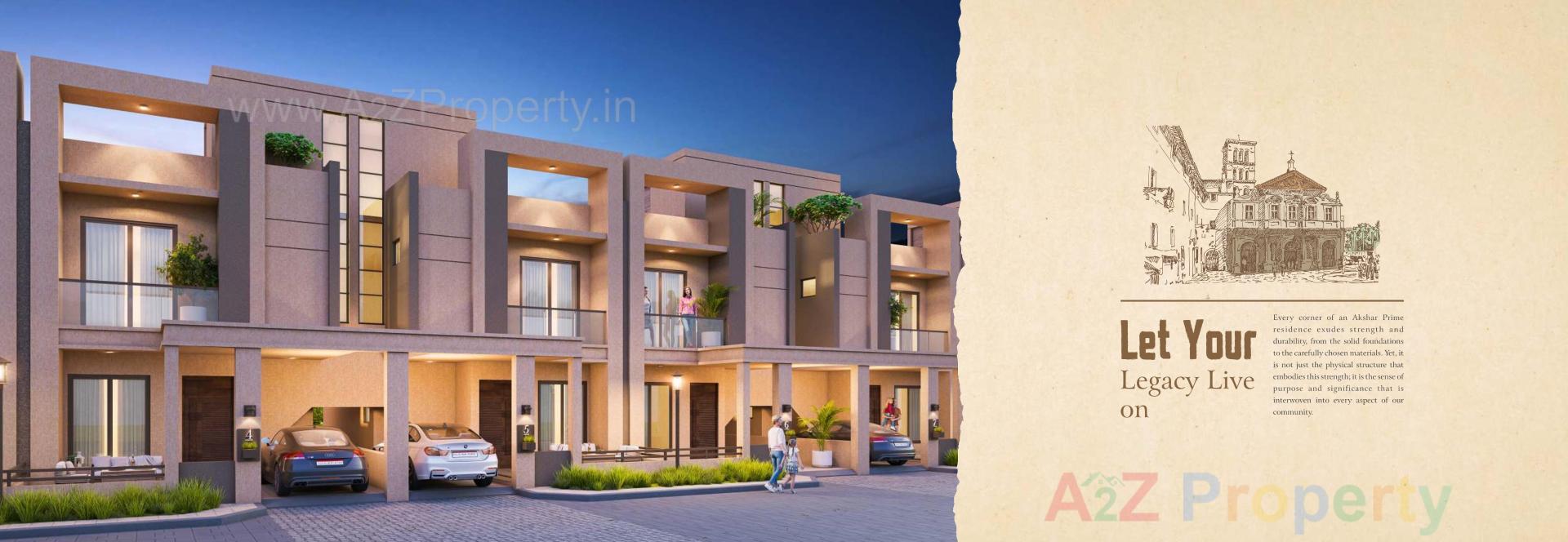 3D Elevation of real estate project Akshar Prime located at Kelanpur, Vadodara, Gujarat