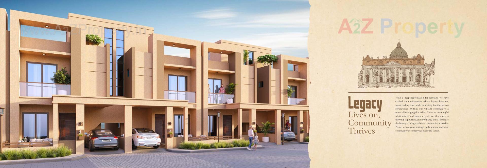 3D Elevation of real estate project Akshar Prime located at Kelanpur, Vadodara, Gujarat
