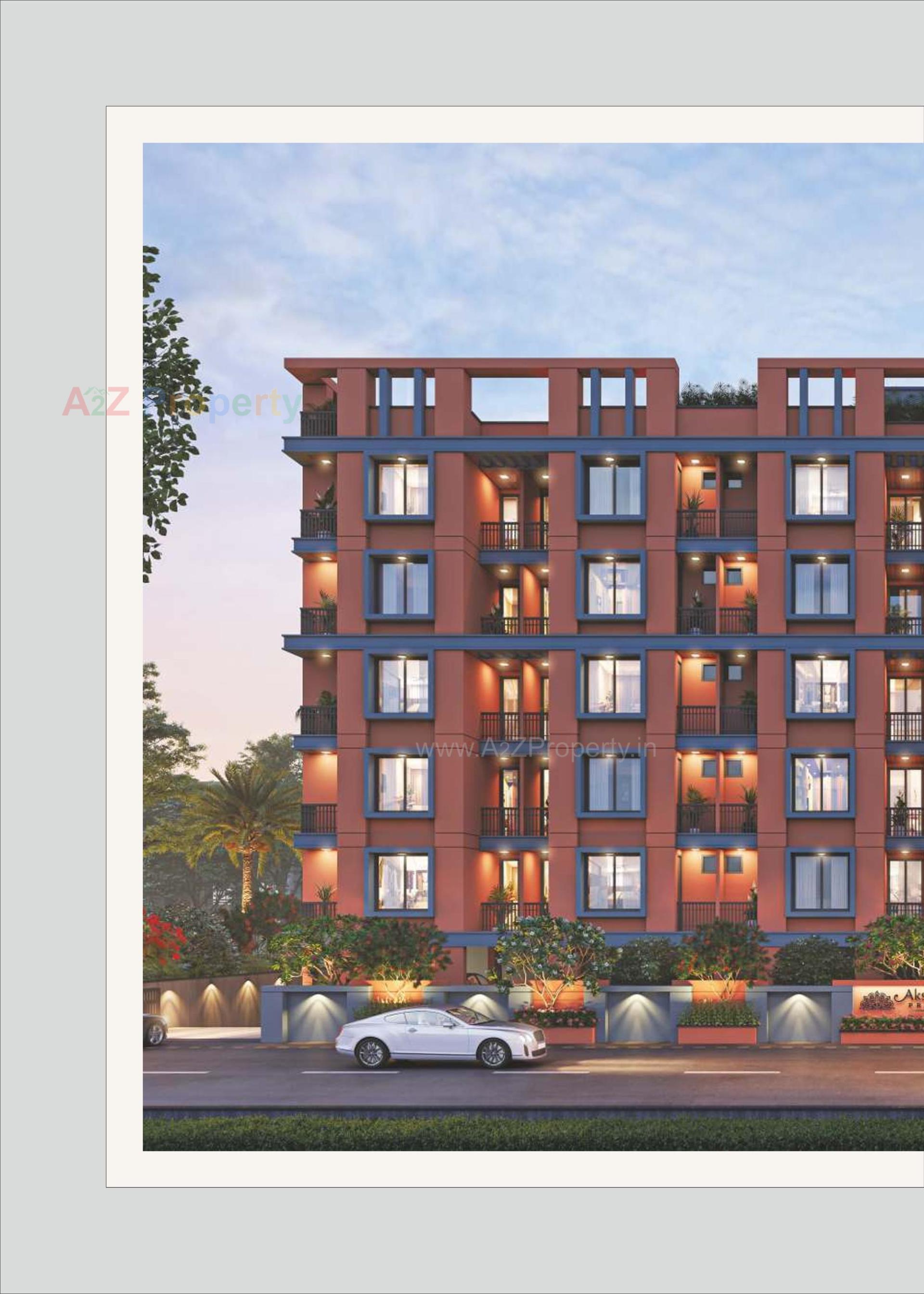 3D Elevation of real estate project Akshar Priva located at Harni, Vadodara, Gujarat