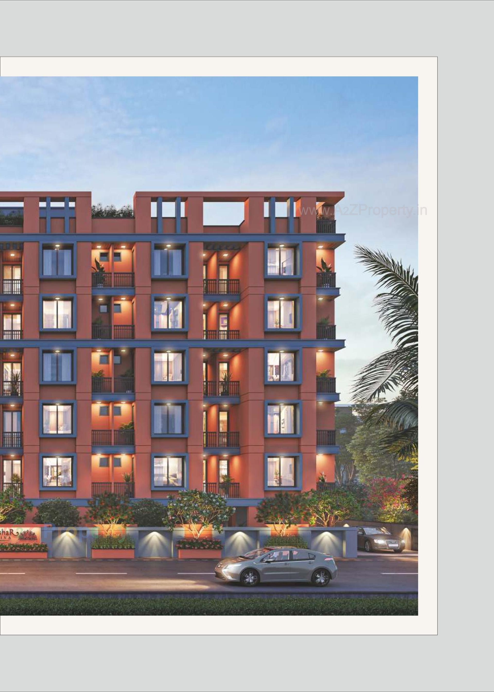 3D Elevation of real estate project Akshar Priva located at Harni, Vadodara, Gujarat