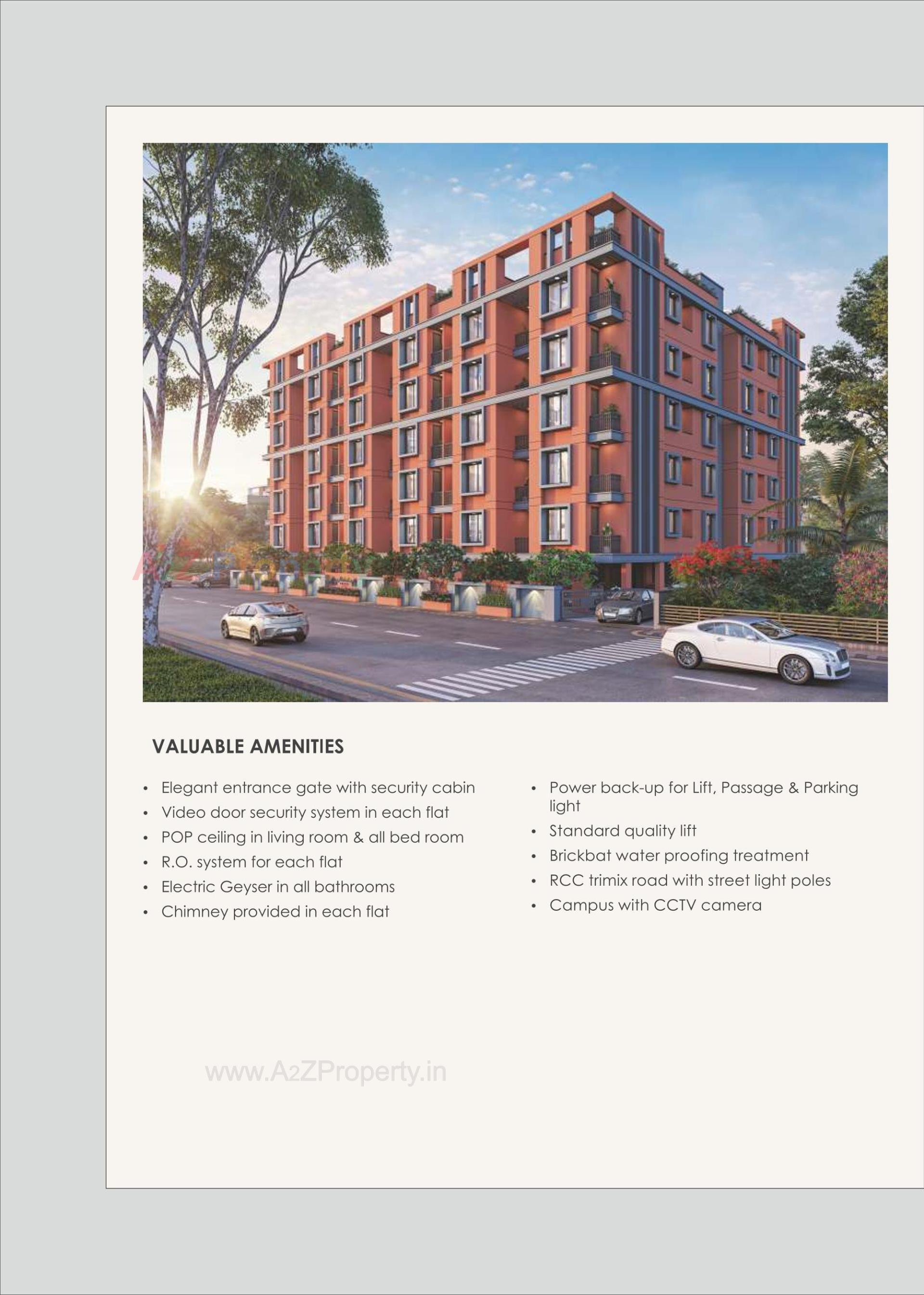 3D Elevation of real estate project Akshar Priva located at Harni, Vadodara, Gujarat