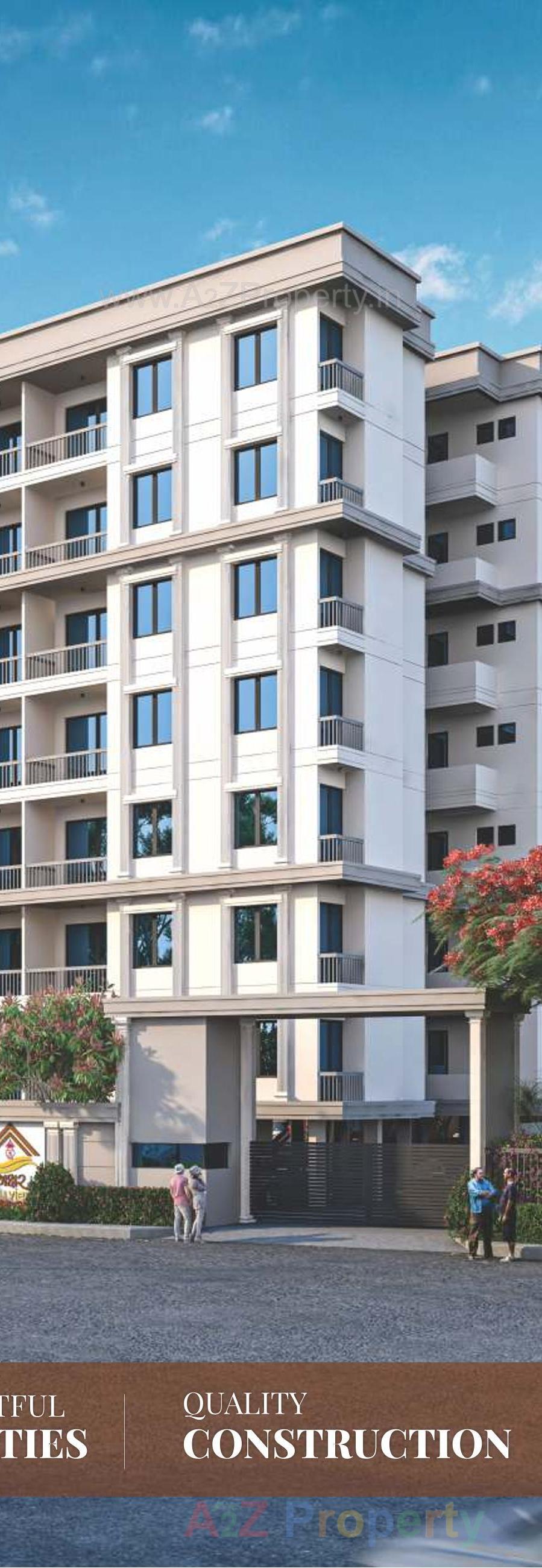 3D Elevation of real estate project Akshar Sky View located at Kalali, Vadodara, Gujarat