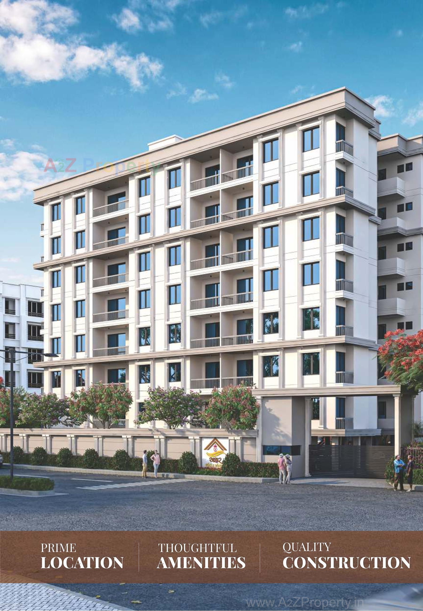 3D Elevation of real estate project Akshar Sky View located at Kalali, Vadodara, Gujarat