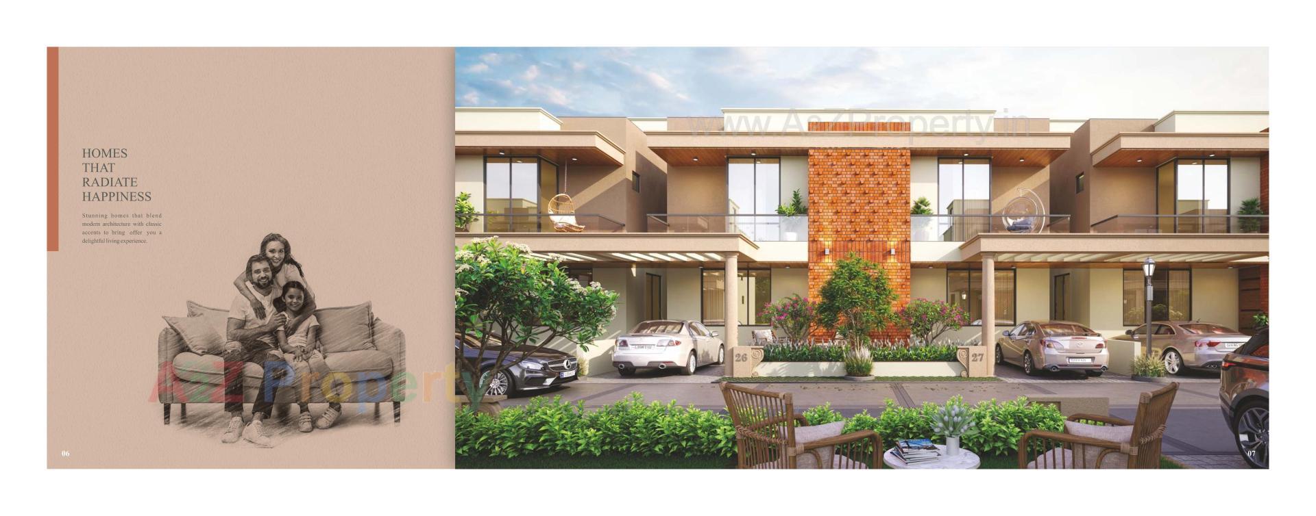 3D Elevation of real estate project Akshar Vihar Ii located at Tarsali, Vadodara, Gujarat