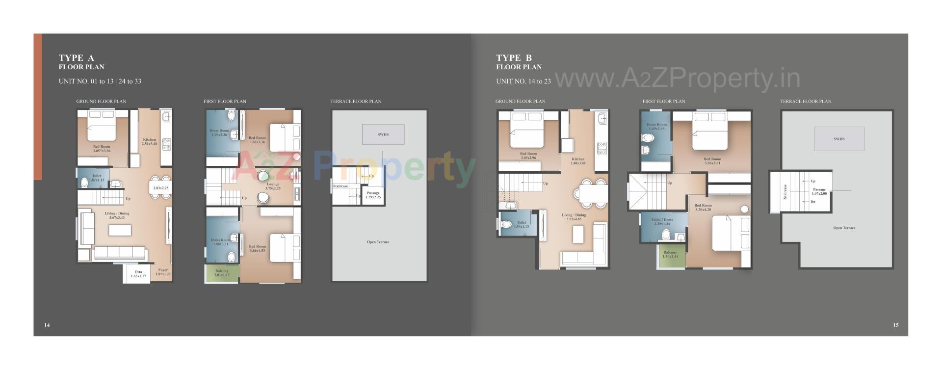 Layout of real estate project Akshar Vihar Ii located at Tarsali, Vadodara, Gujarat