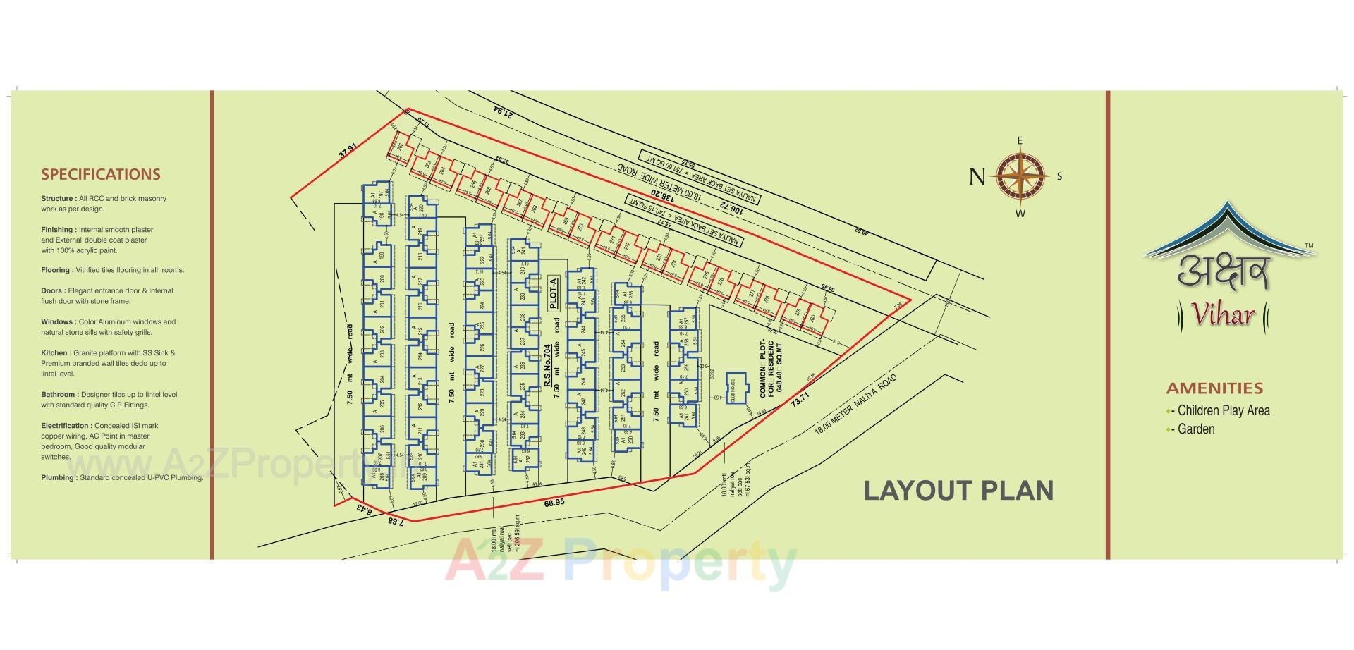 of real estate project Akshar Vihar located at Tarsali, Vadodara, Gujarat