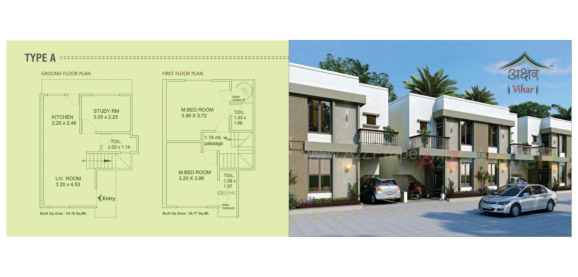  of real estate project Akshar Vihar located at Tarsali, Vadodara, Gujarat