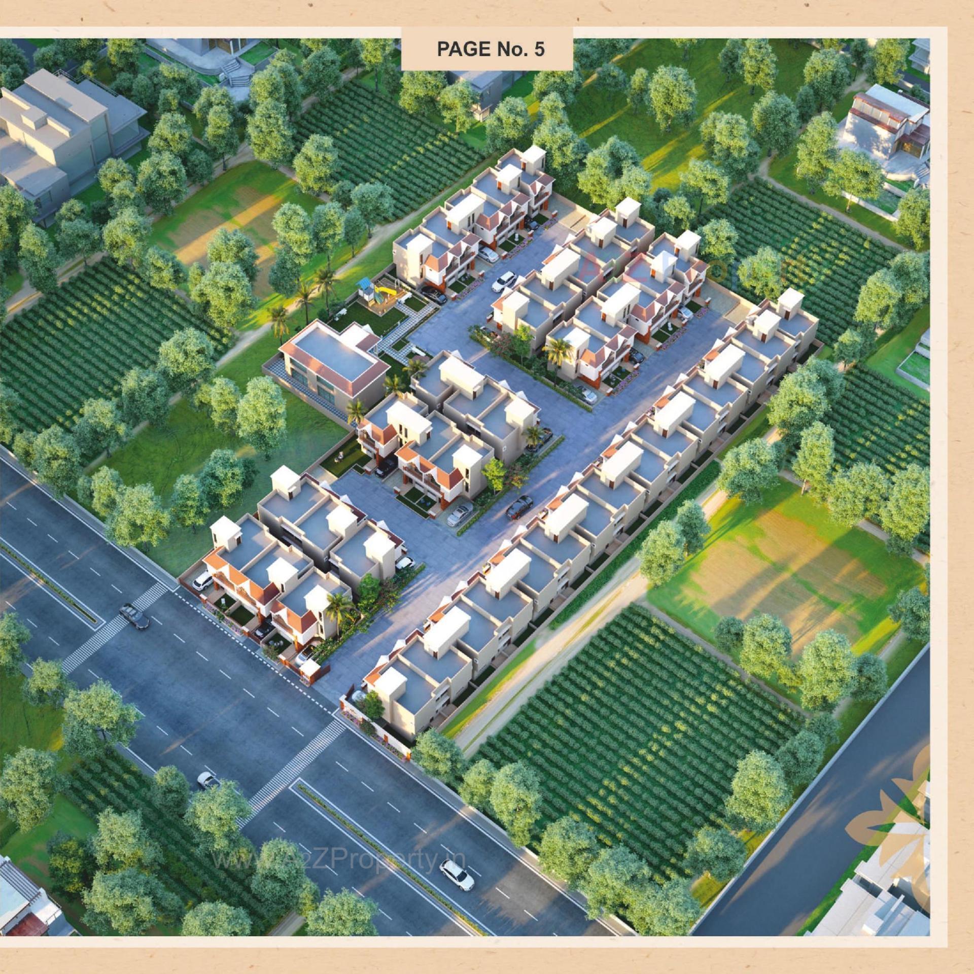 3D Elevation of real estate project Akshat Luxuria Ii located at Kapurai, Vadodara, Gujarat