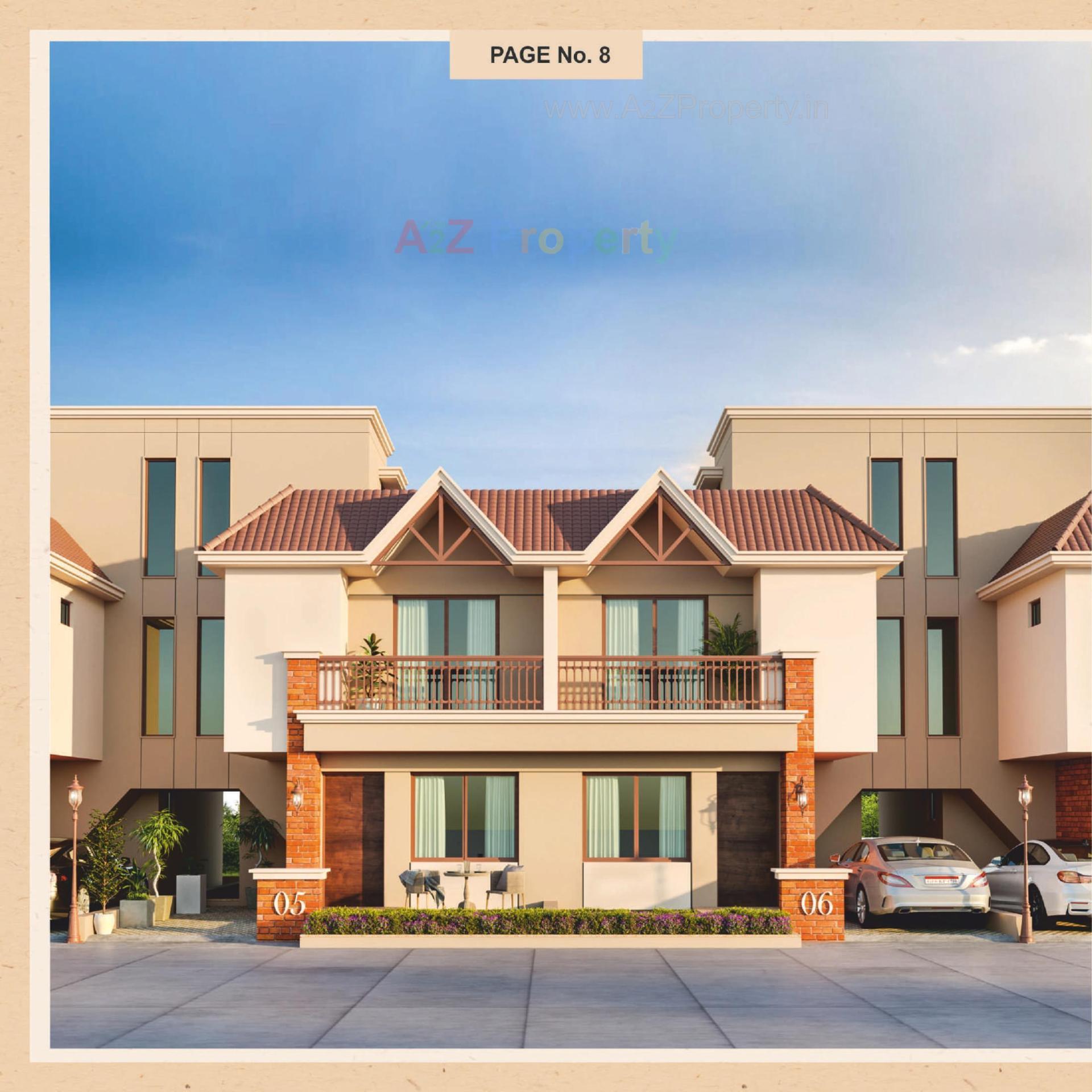 3D Elevation of real estate project Akshat Luxuria Ii located at Kapurai, Vadodara, Gujarat