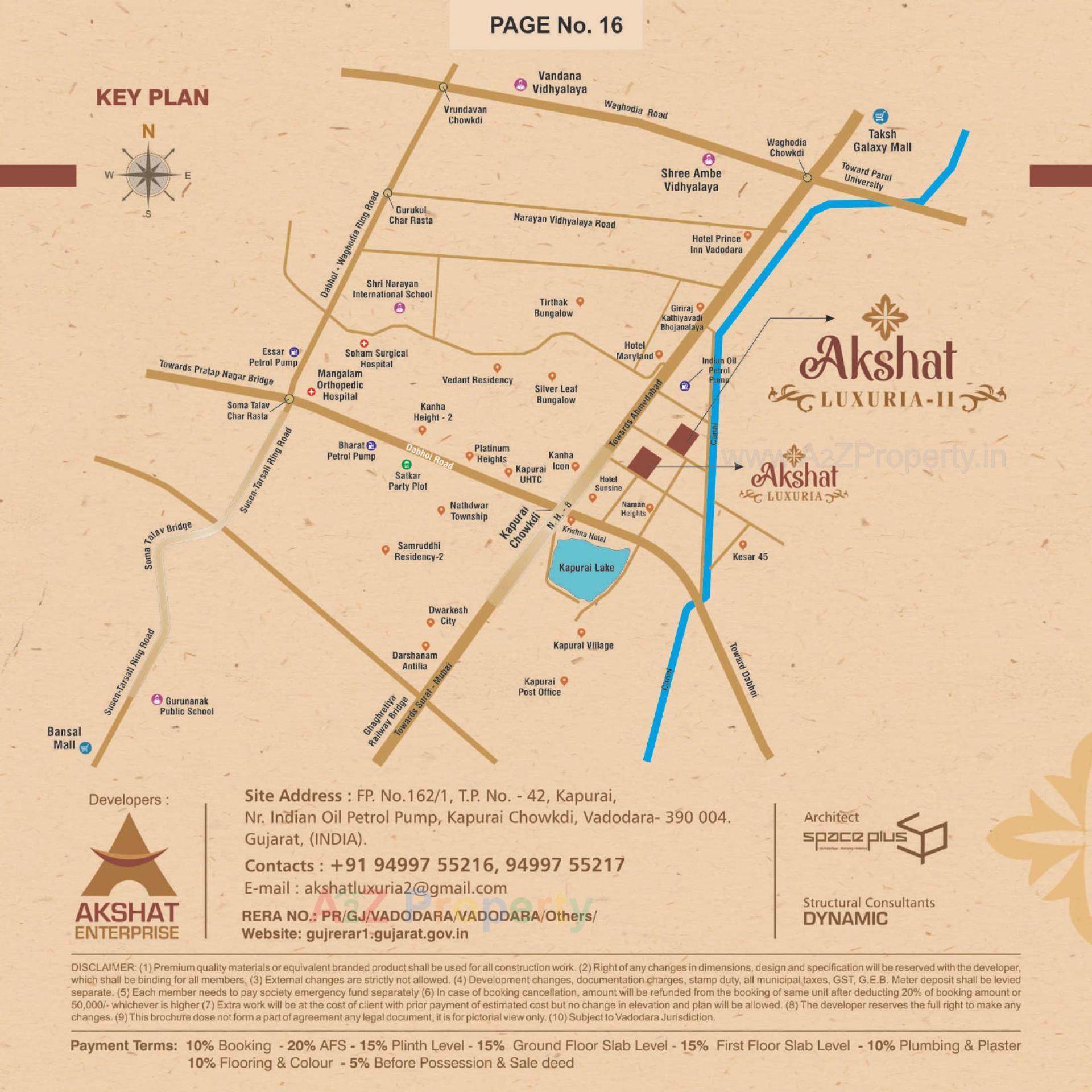  of real estate project Akshat Luxuria Ii located at Kapurai, Vadodara, Gujarat