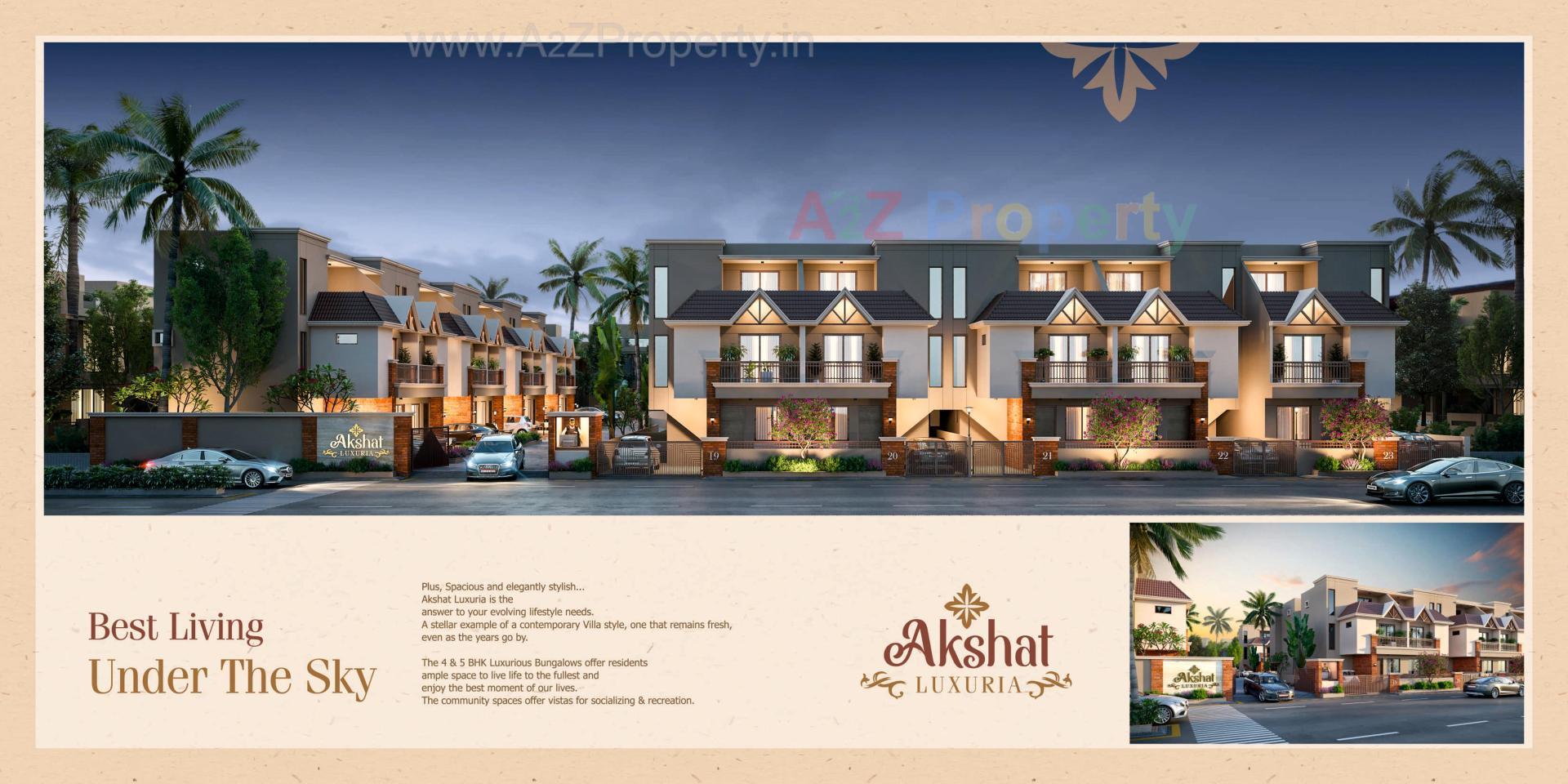 3D Elevation of real estate project Akshat Luxuria located at Kapurai, Vadodara, Gujarat