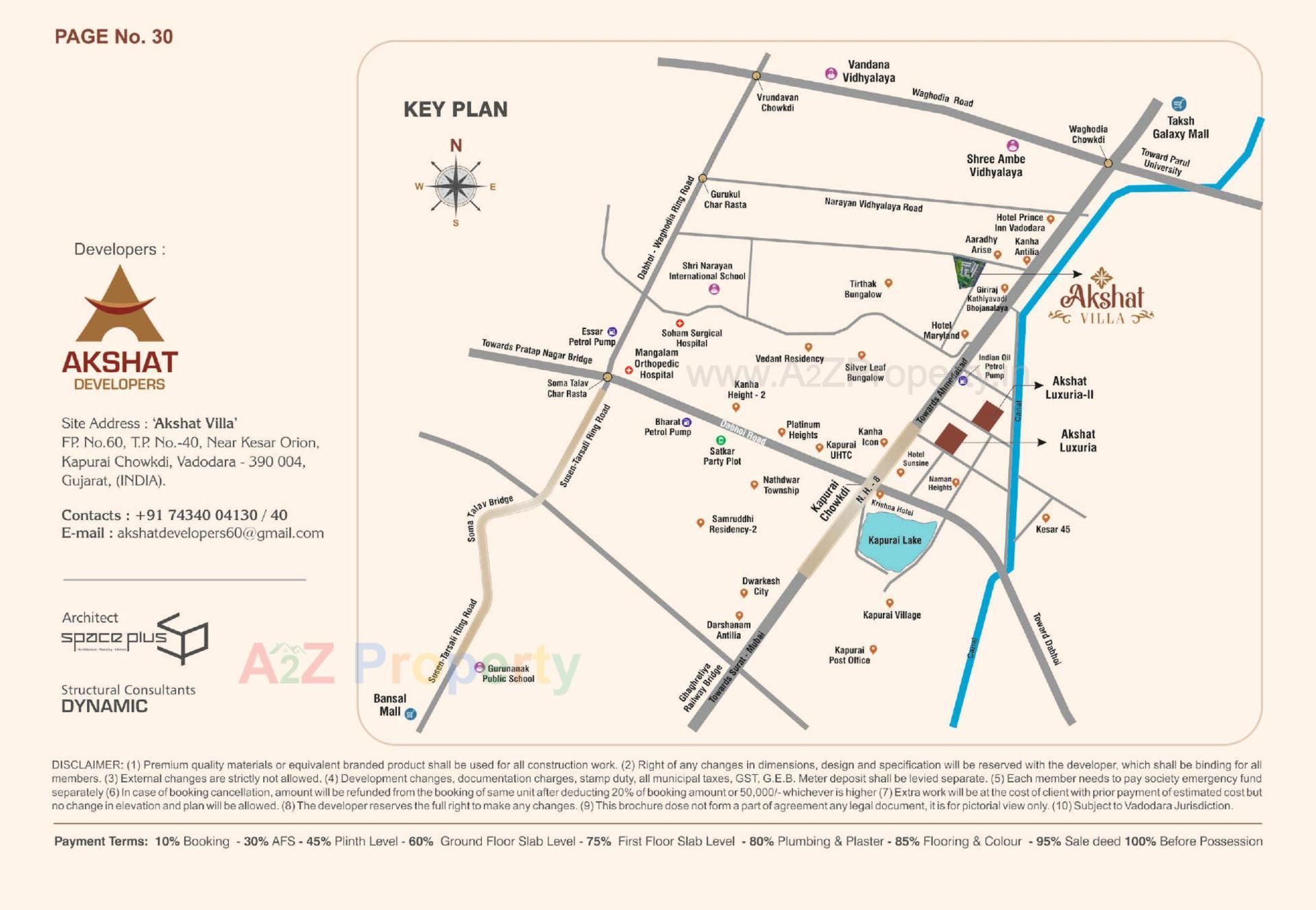  of real estate project Akshat Villa located at Kapurai, Vadodara, Gujarat