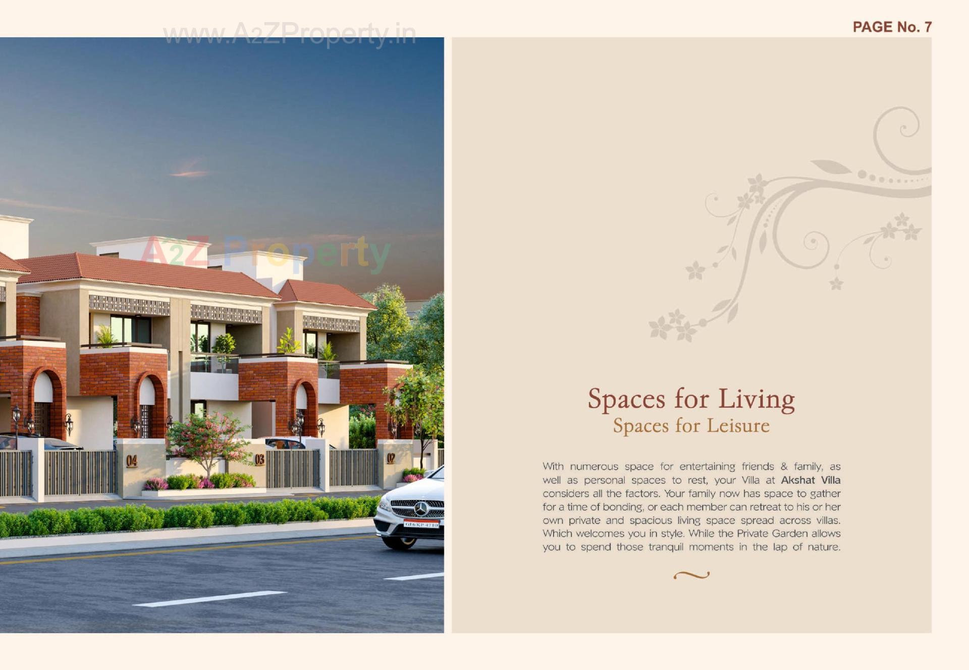 3D Elevation of real estate project Akshat Villa located at Kapurai, Vadodara, Gujarat