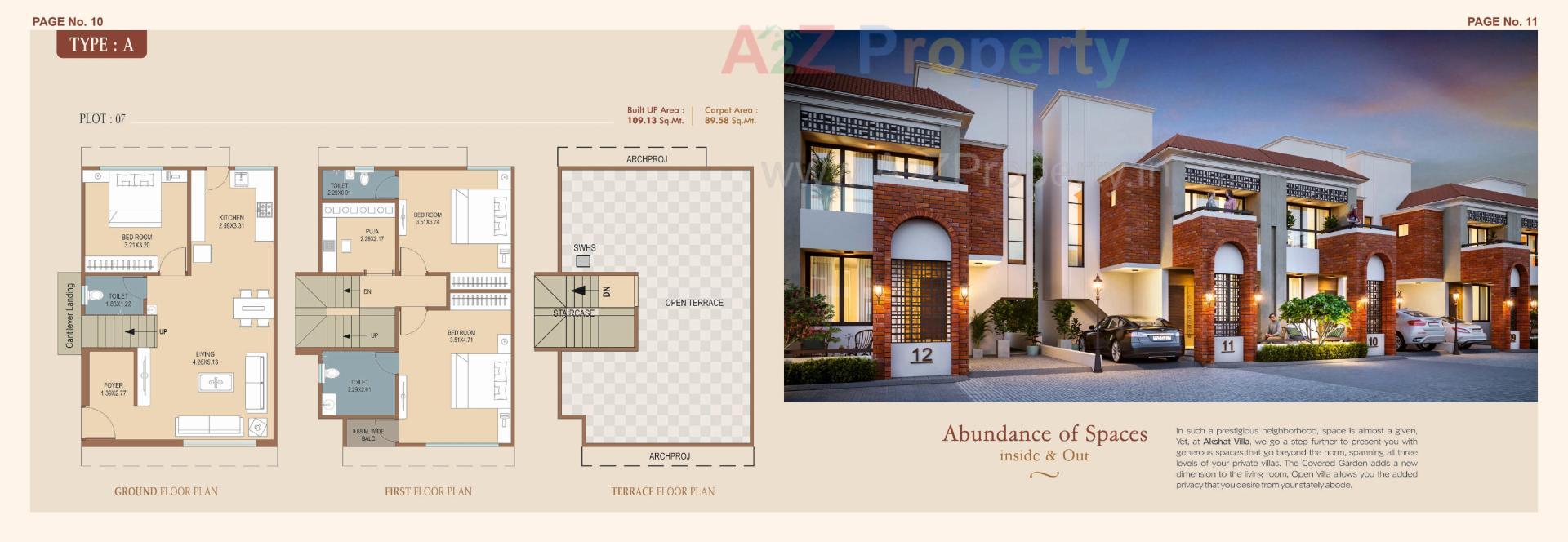 Layout of real estate project Akshat Villa located at Kapurai, Vadodara, Gujarat