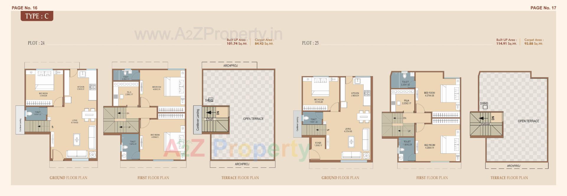 Layout of real estate project Akshat Villa located at Kapurai, Vadodara, Gujarat