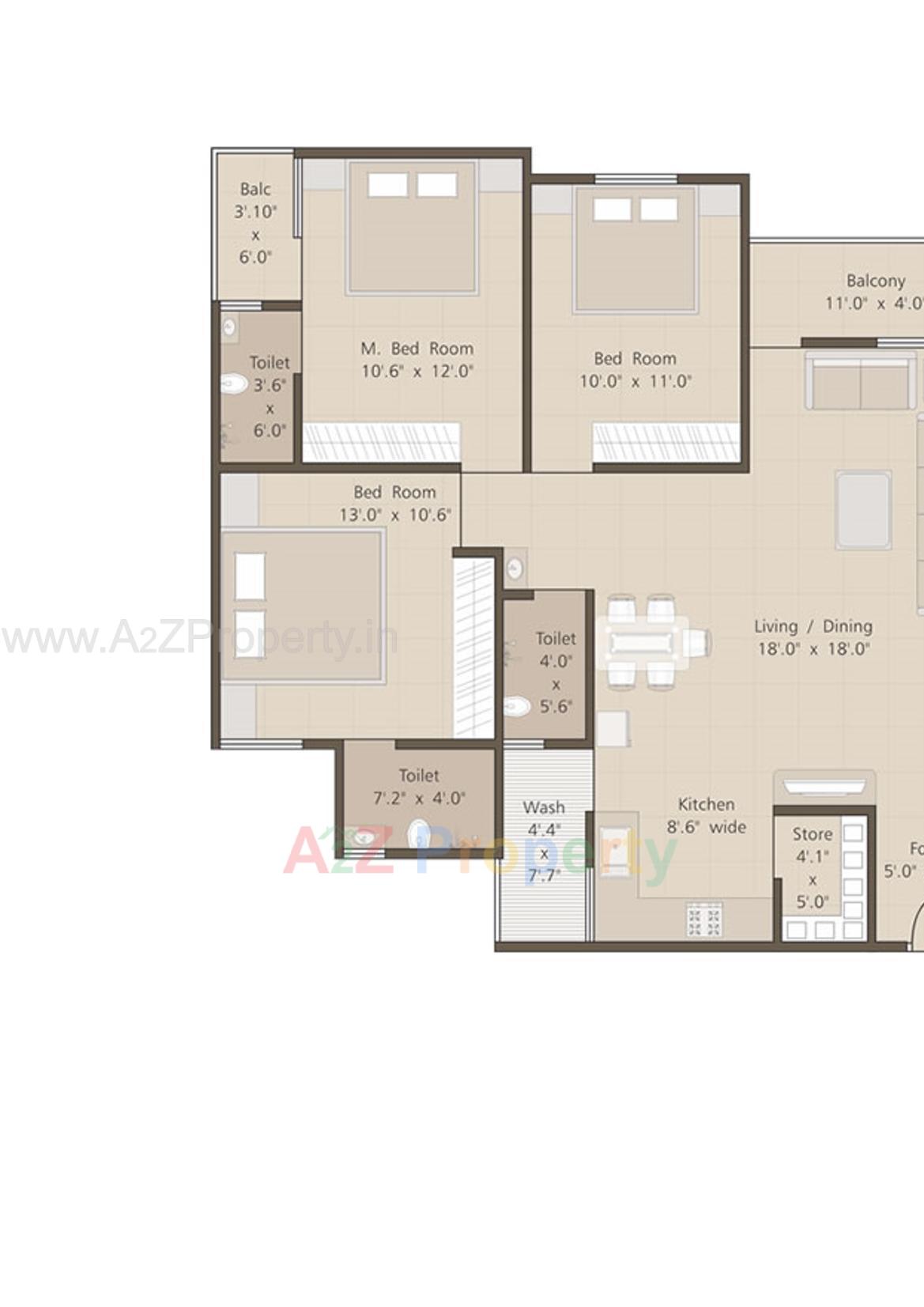 Layout of real estate project Al Ameen Park located at Tandalja, Vadodara, Gujarat