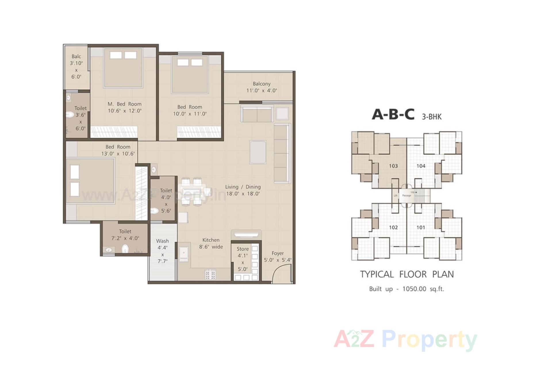 Layout of real estate project Al Ameen Park located at Tandalja, Vadodara, Gujarat