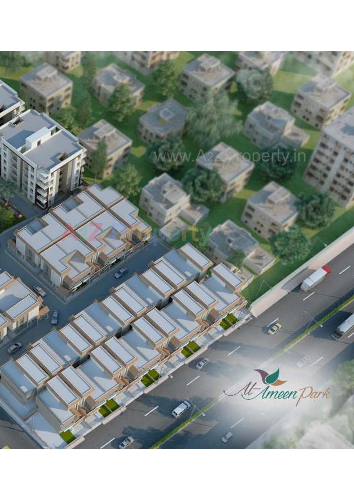 Layout of real estate project Al Ameen Park located at Tandalja, Vadodara, Gujarat