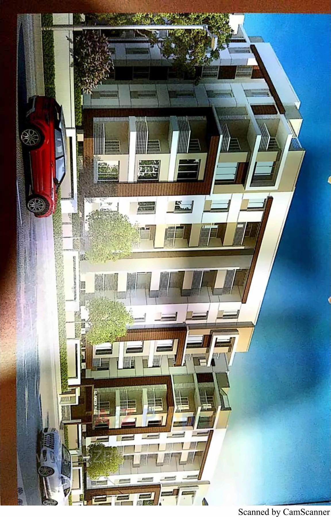 3D Elevation of real estate project Al Ameen Park located at Tandalaja, Vadodara, Gujarat