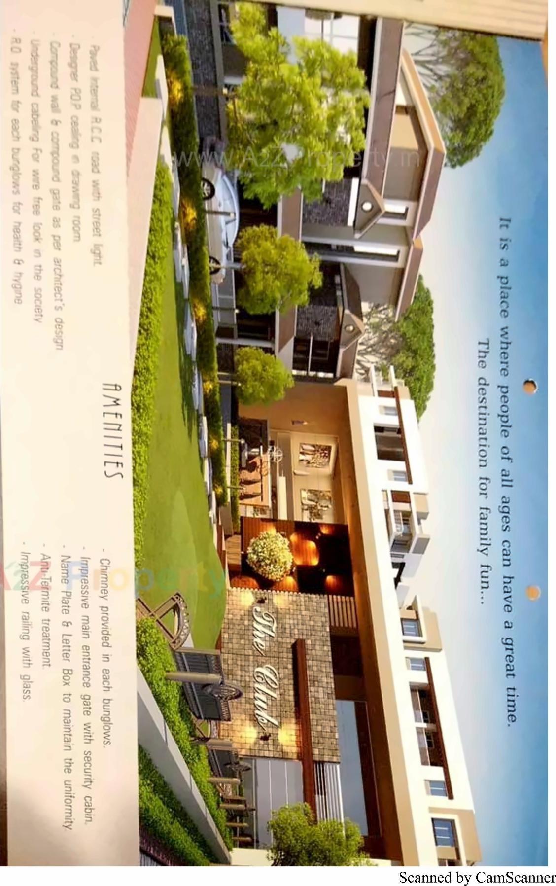 3D Elevation of real estate project Al Ameen Park located at Tandalaja, Vadodara, Gujarat