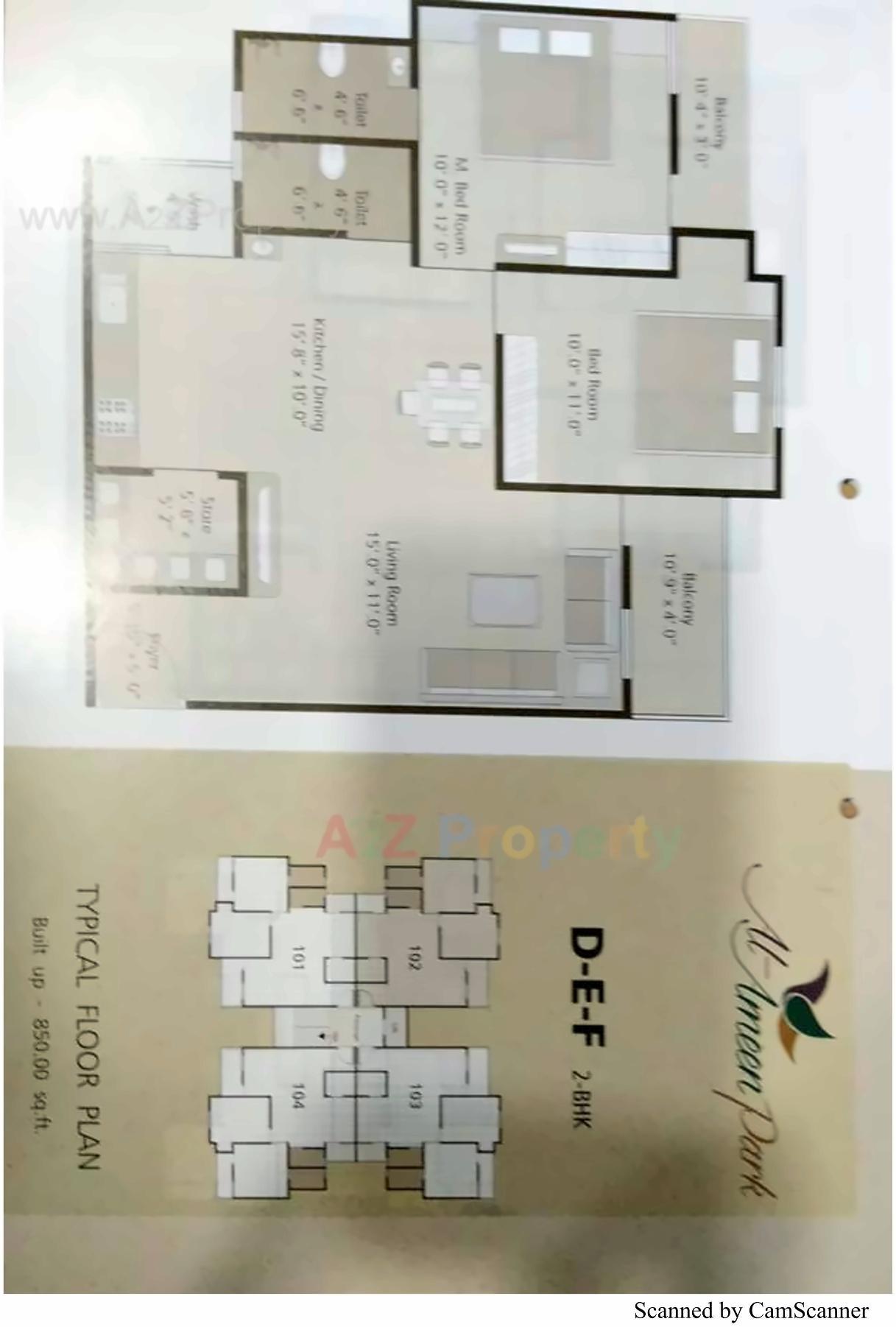 Layout of real estate project Al Ameen Park located at Tandalaja, Vadodara, Gujarat