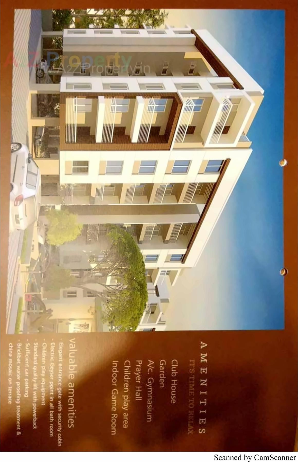 3D Elevation of real estate project Al Ameen Park located at Tandalaja, Vadodara, Gujarat