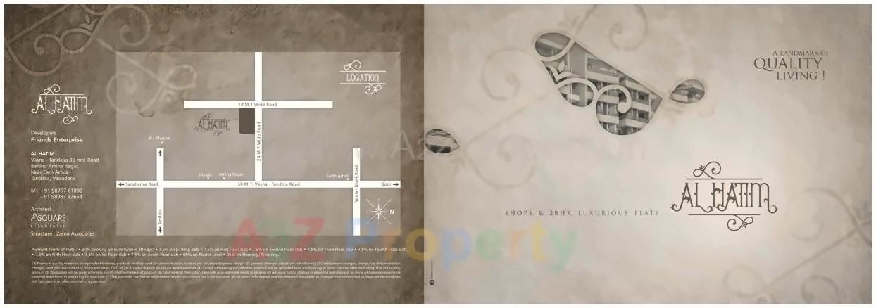  of real estate project Al Hatim located at Tandalaja, Vadodara, Gujarat