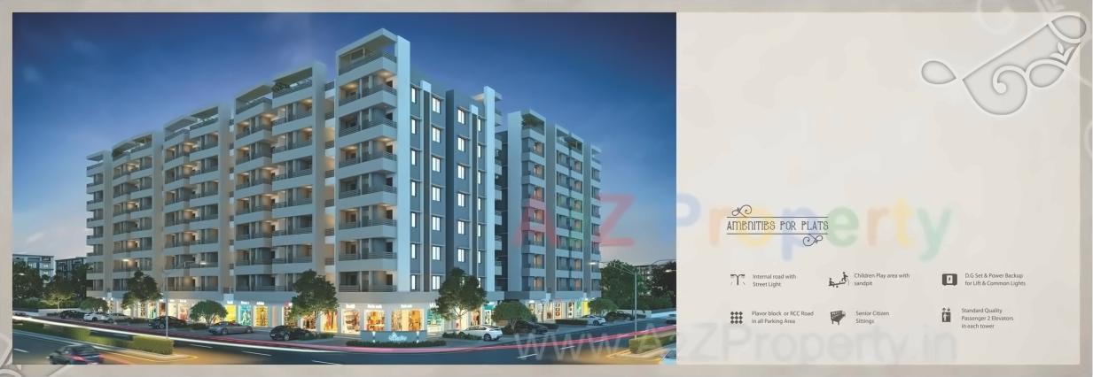 3D Elevation of real estate project Al Hatim located at Tandalaja, Vadodara, Gujarat