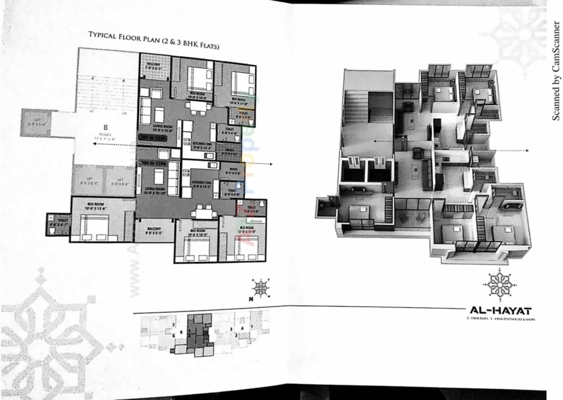 Layout of real estate project Al Hayat located at Bapod, Vadodara, Gujarat