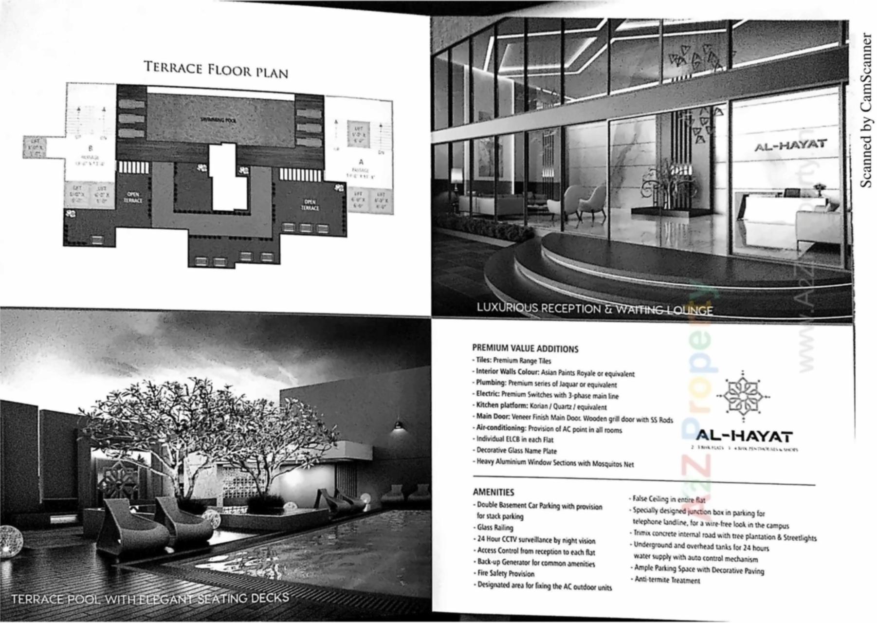 Layout of real estate project Al Hayat located at Bapod, Vadodara, Gujarat