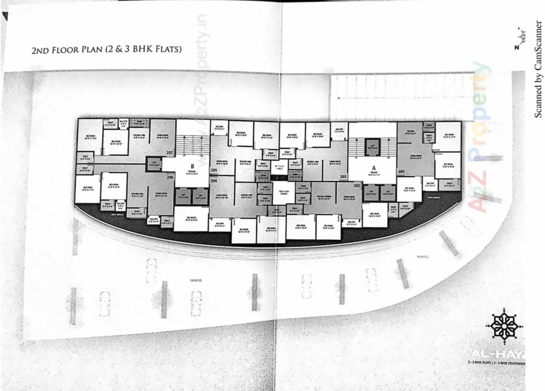 Layout of real estate project Al Hayat located at Bapod, Vadodara, Gujarat