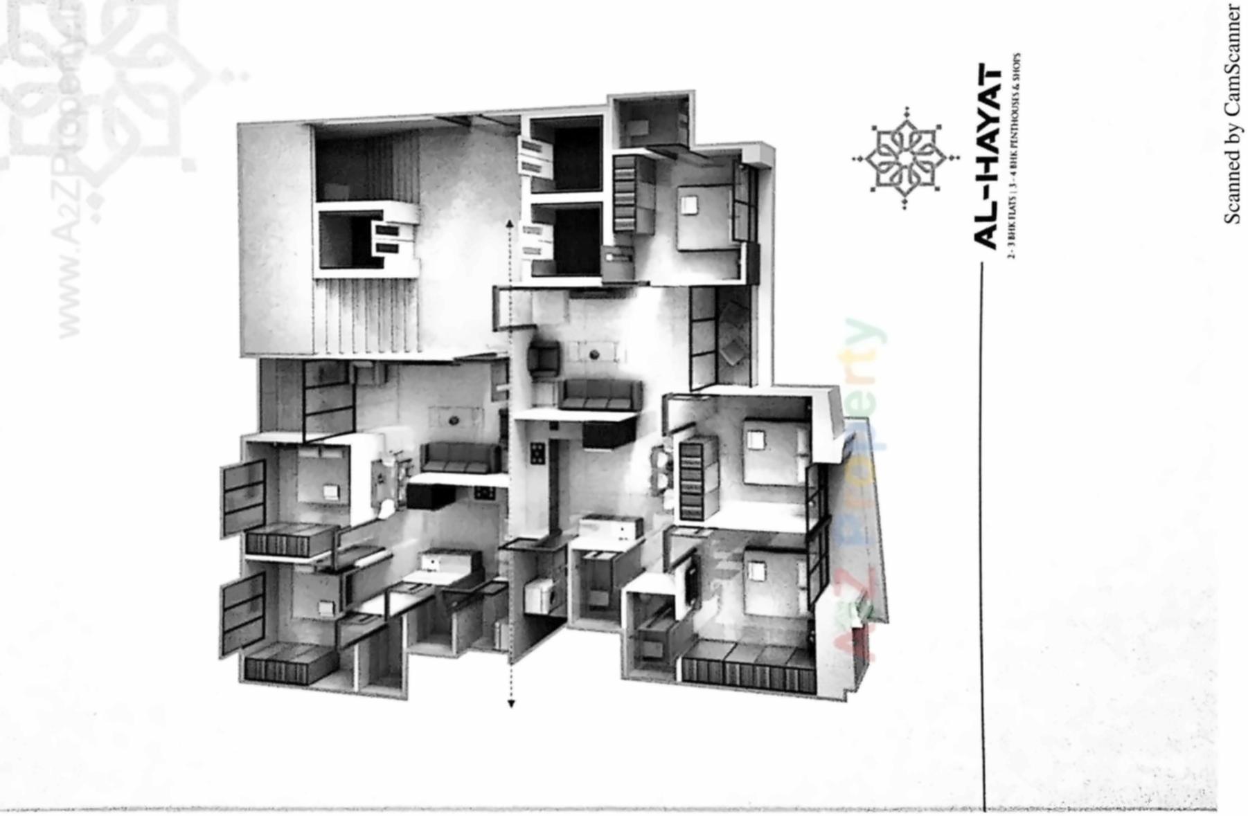 Layout of real estate project Al Hayat located at Bapod, Vadodara, Gujarat