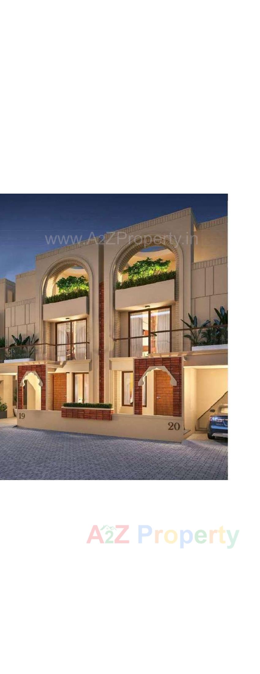 3D Elevation of real estate project Al Kabeer Bungalows located at Tandalja, Vadodara, Gujarat
