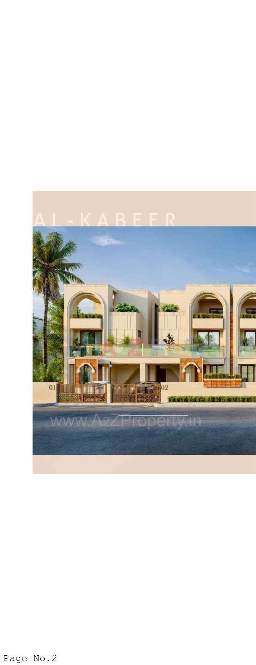 3D Elevation of real estate project Al Kabeer Bungalows located at Tandalja, Vadodara, Gujarat