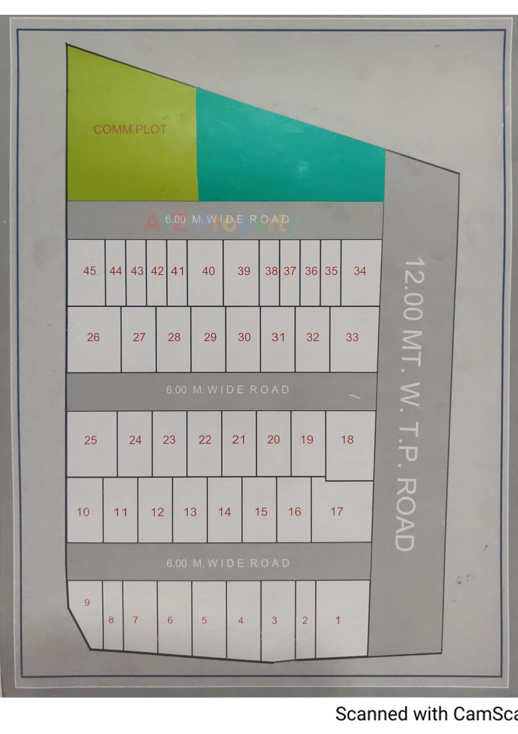 Layout of real estate project Al Kabir Residency located at Padra, Vadodara, Gujarat
