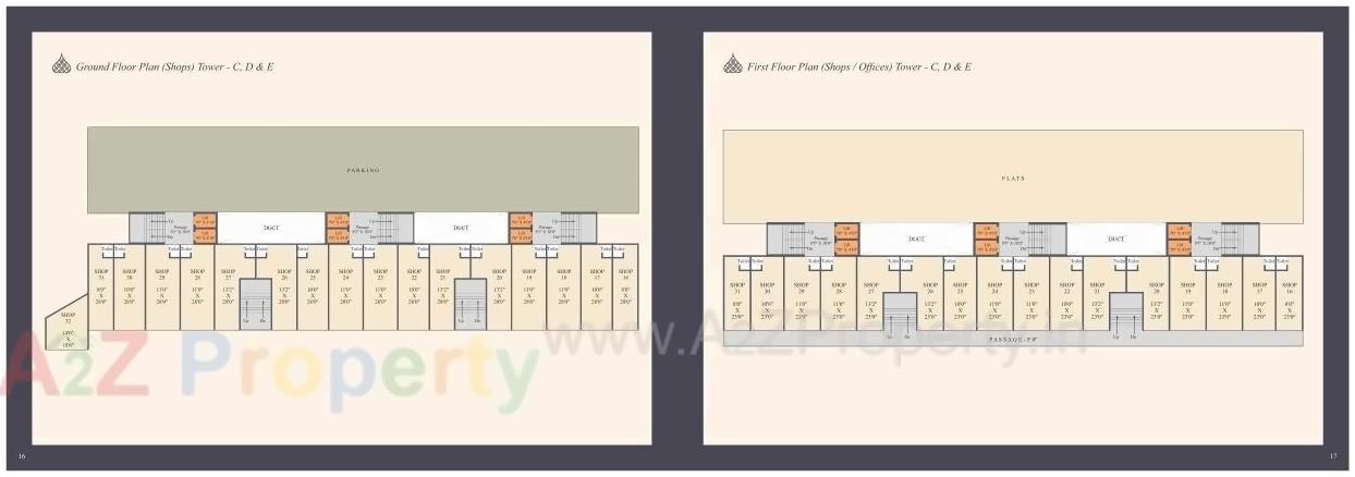 Layout of real estate project Al Makkah Towers located at Vadodara, Vadodara, Gujarat