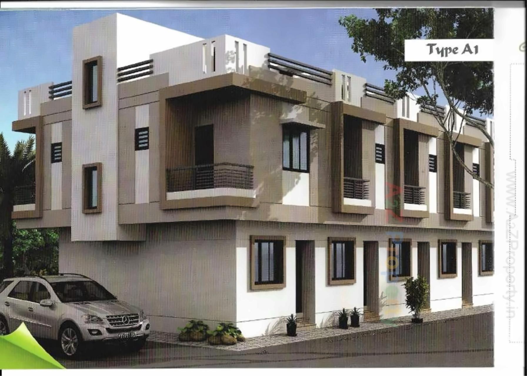 3D Elevation of real estate project Al Marhaba Park located at Karodiya, Vadodara, Gujarat